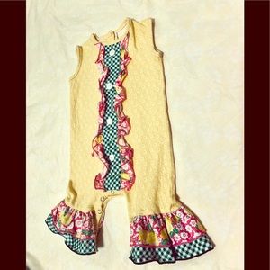 Ricrac & Ruffles romper